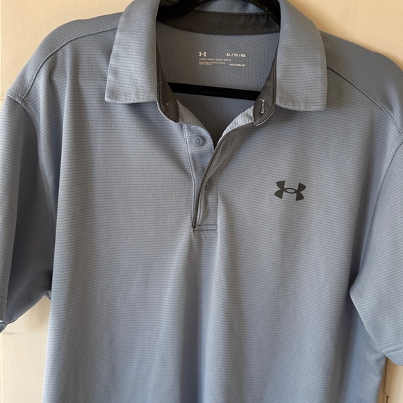 Under Armour Other - Under Armor Loose Fit Heat Gear Black Short Sleeve Polo
